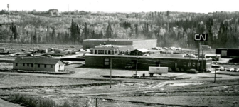 CNR rail yard north Red Deer 1968 - Red Deer Archives