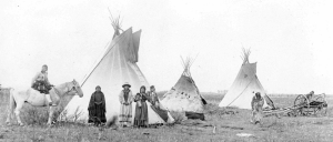 Cree encampment near Innisfail 1898