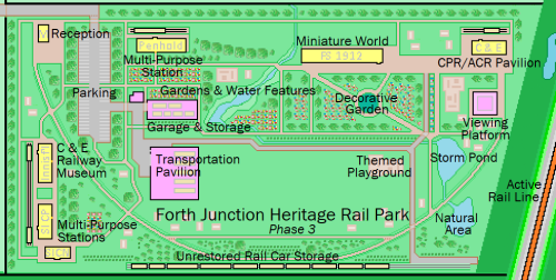 Phase 3 of proposed Forth Junction Heritage Rail Park