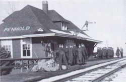 Penhold CPR 1904 #2 station 1940 - Red Deer Archives