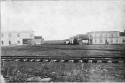 downtown originates with coming of the railway c1893 - Red Deer Archives