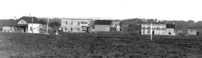 Red Deer C&ER combination station & hotels 1892