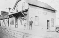 Red Deer CPR 1892 combination station 1905 - Red Deer Archives