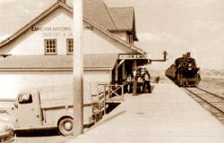 Canadian National station Sylvan Lake 1940s - SL Archives